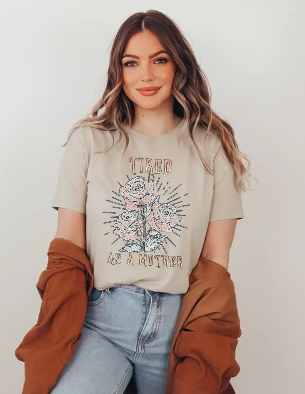 Vintage Tired As A Mother • Tan