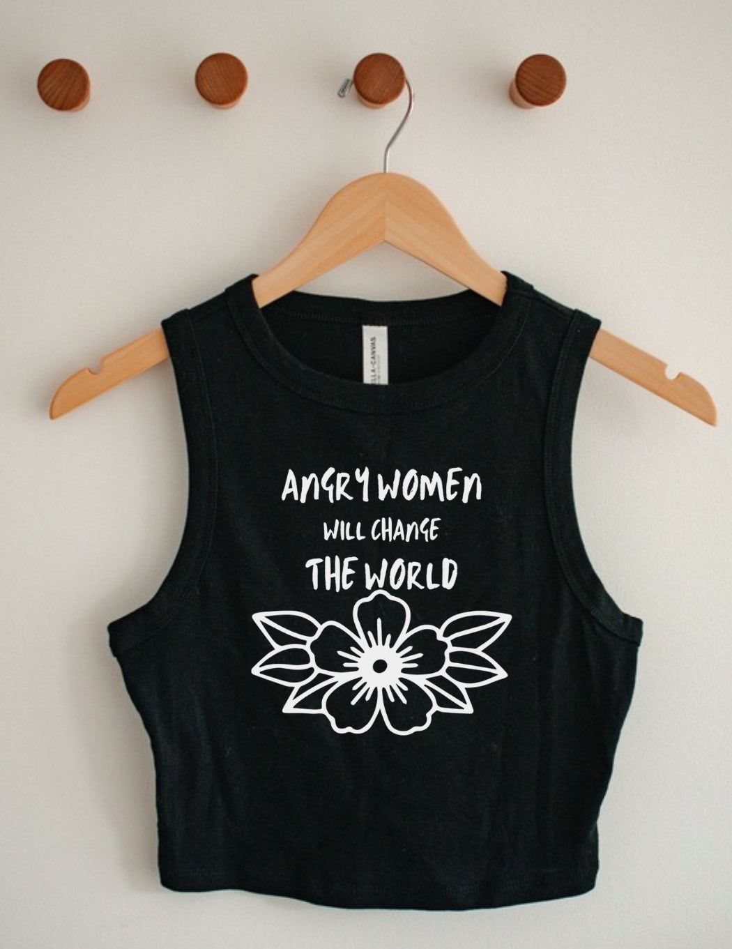 Women Change The World • Cropped Tank Top• Black