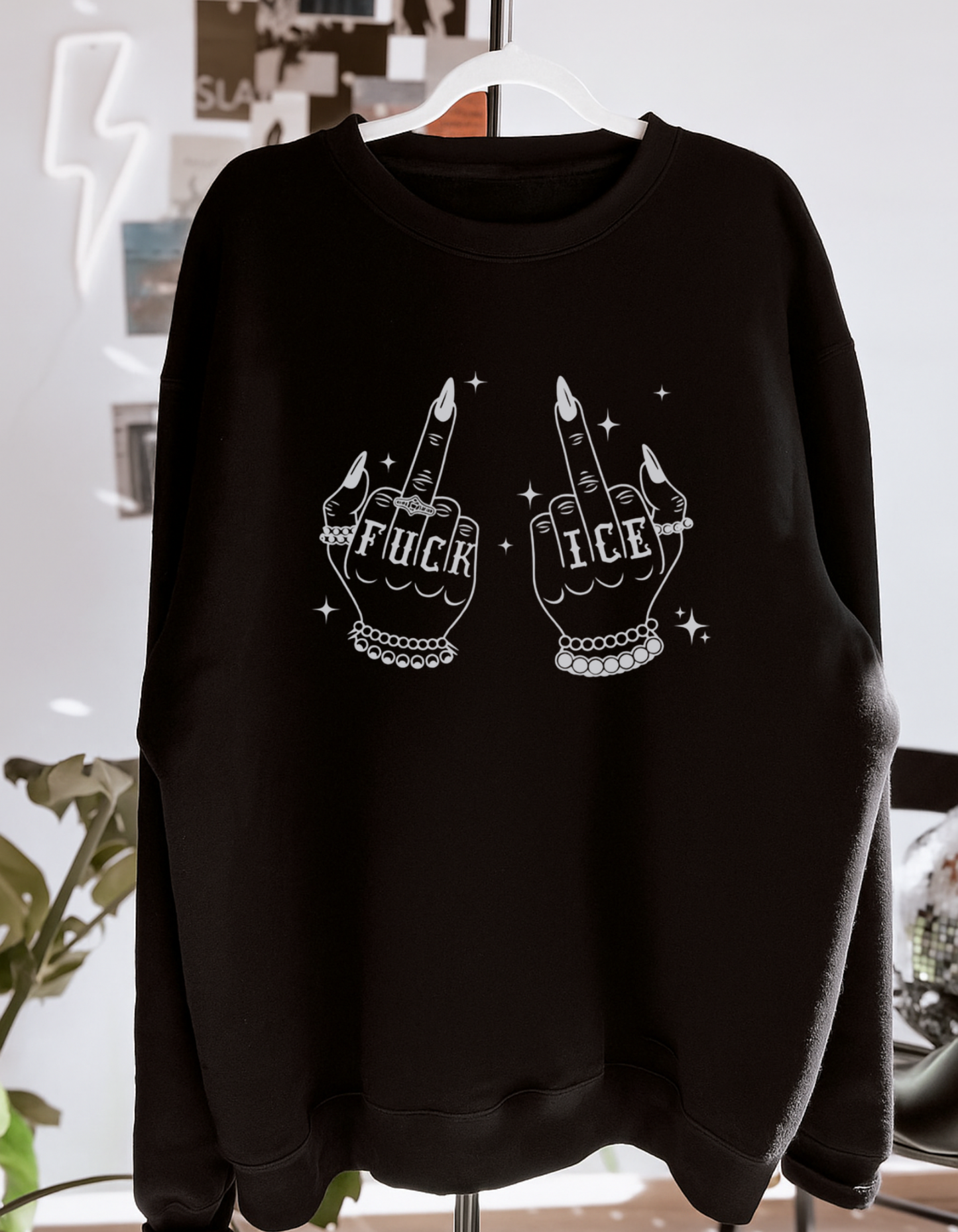 F Ice • Crewneck • Black