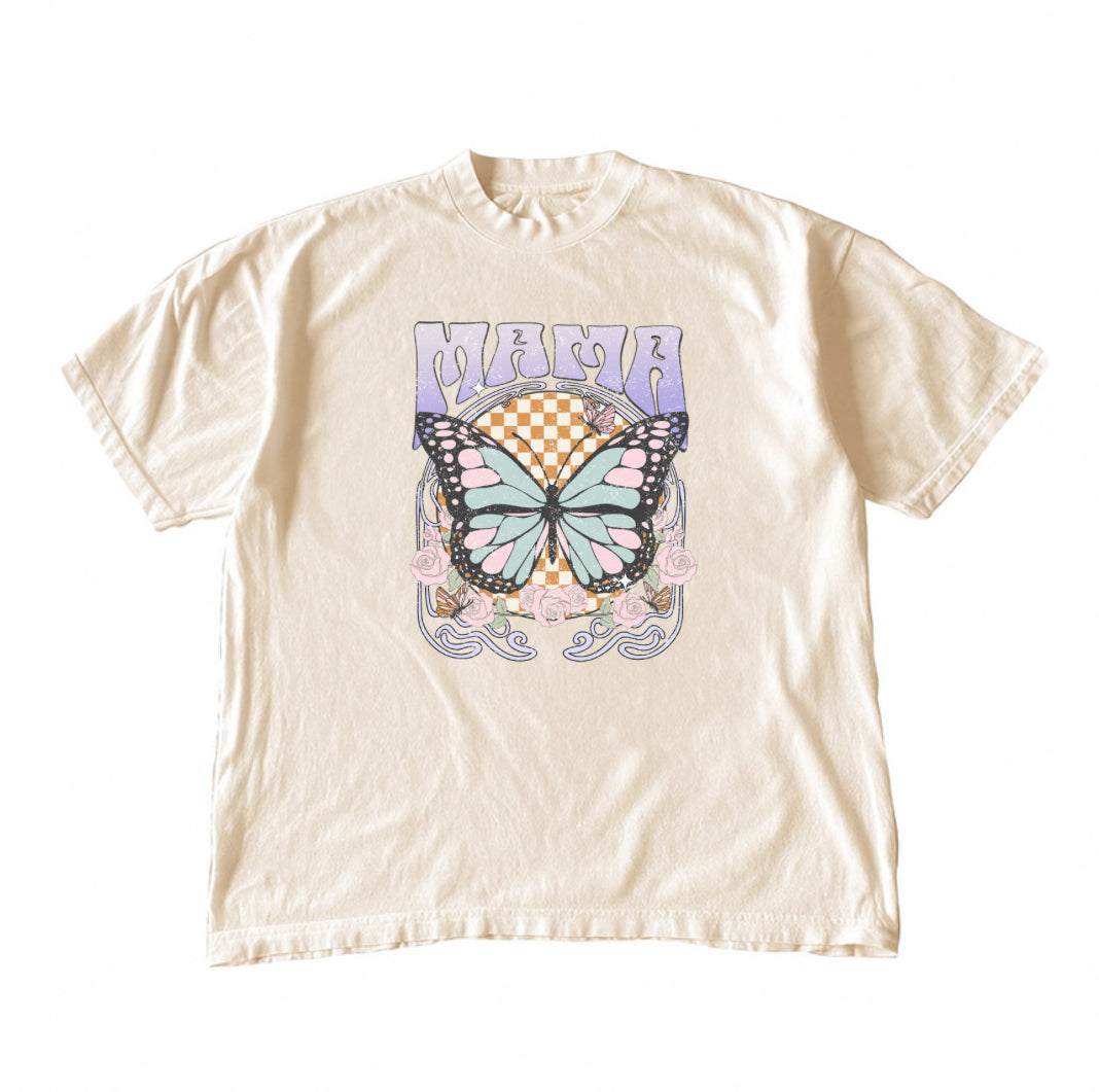 Mama Purple Butterfly • Cream