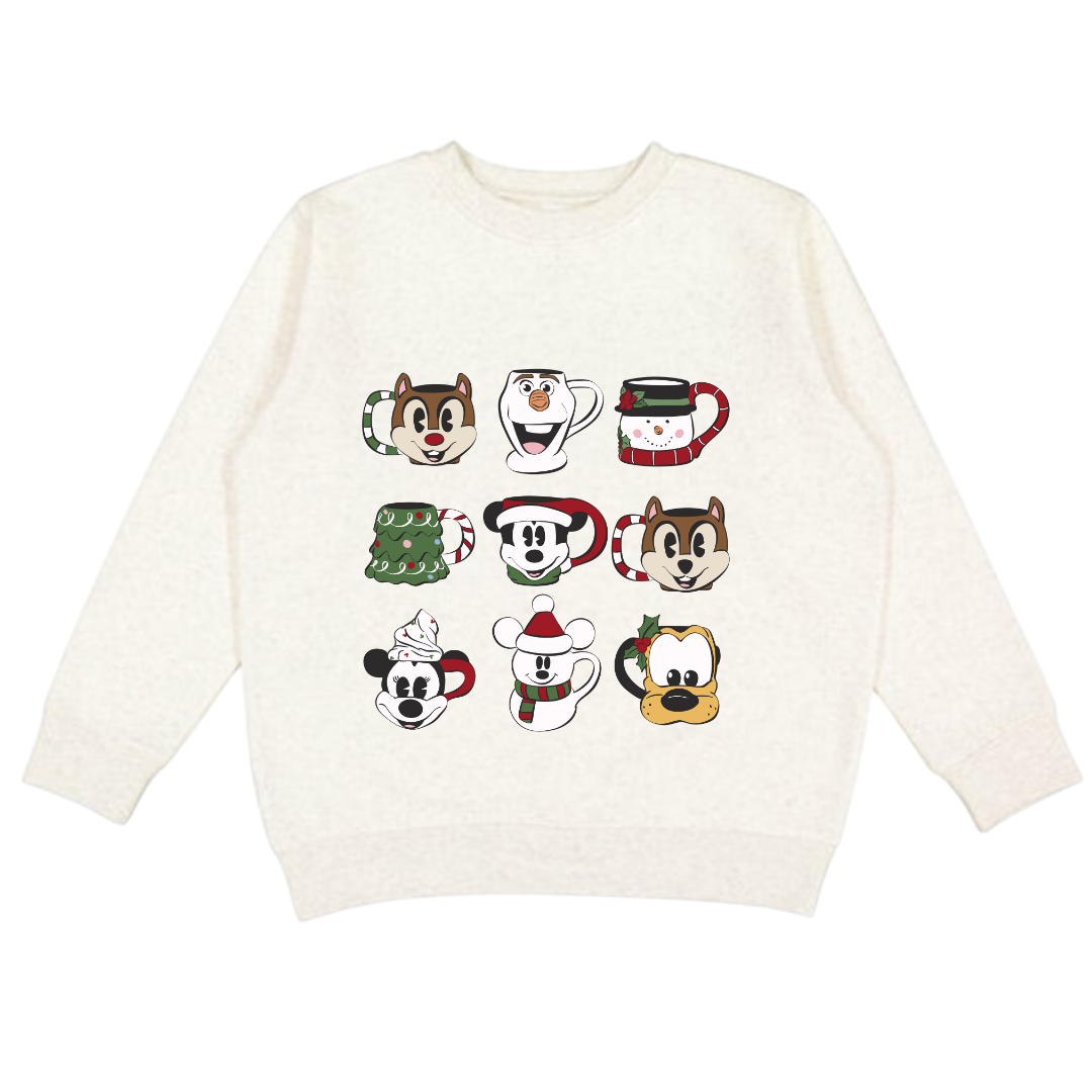 Holiday Mugs • Long Sleeve • Kids • Cream