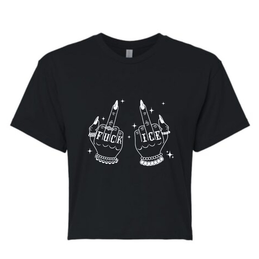 F Ice • Crop Top • Black