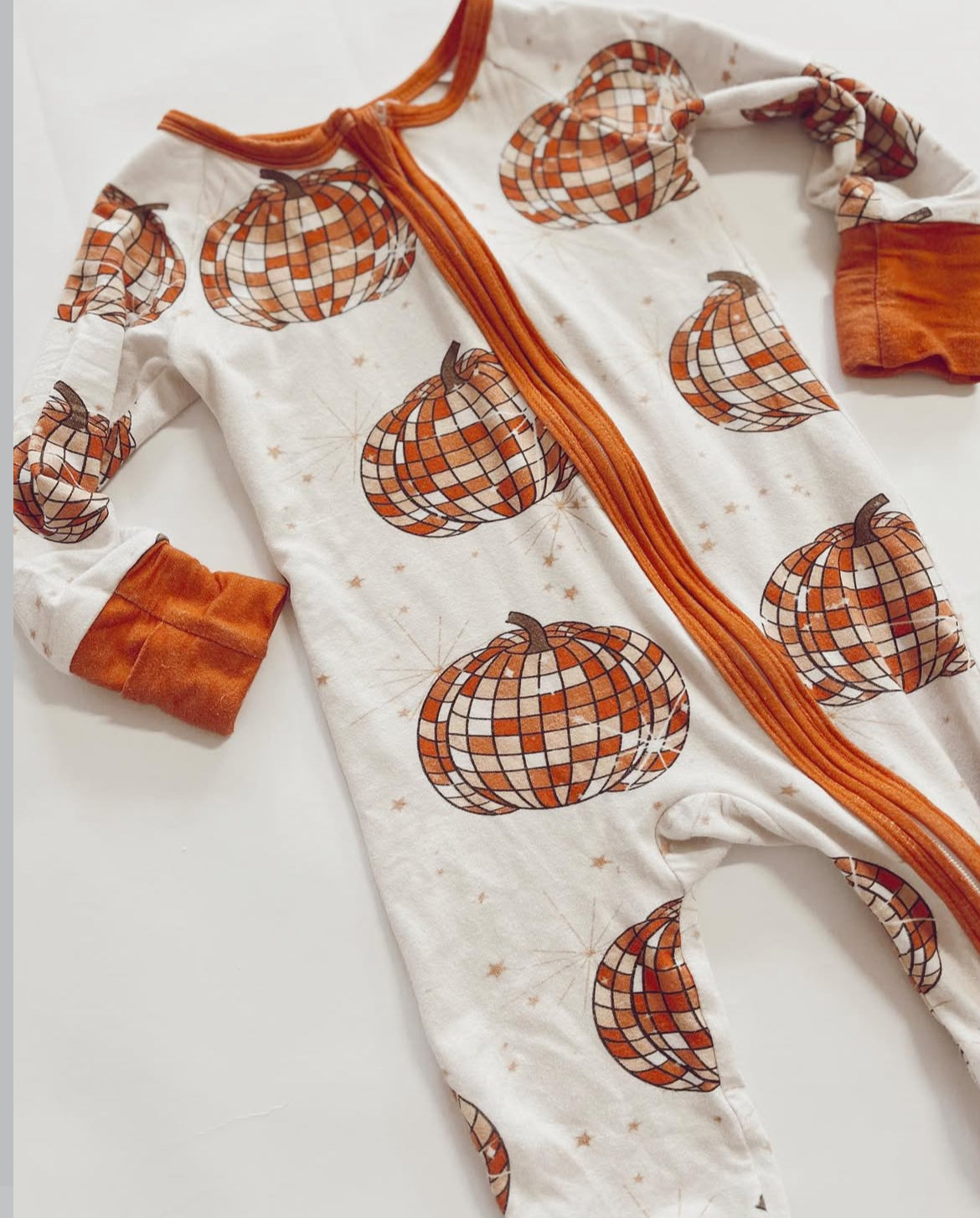 3/6M Bamboo Pumpkin Pajamas