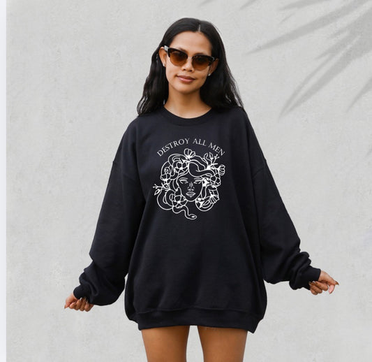 Medusa Destroy Men • Crewneck • Black