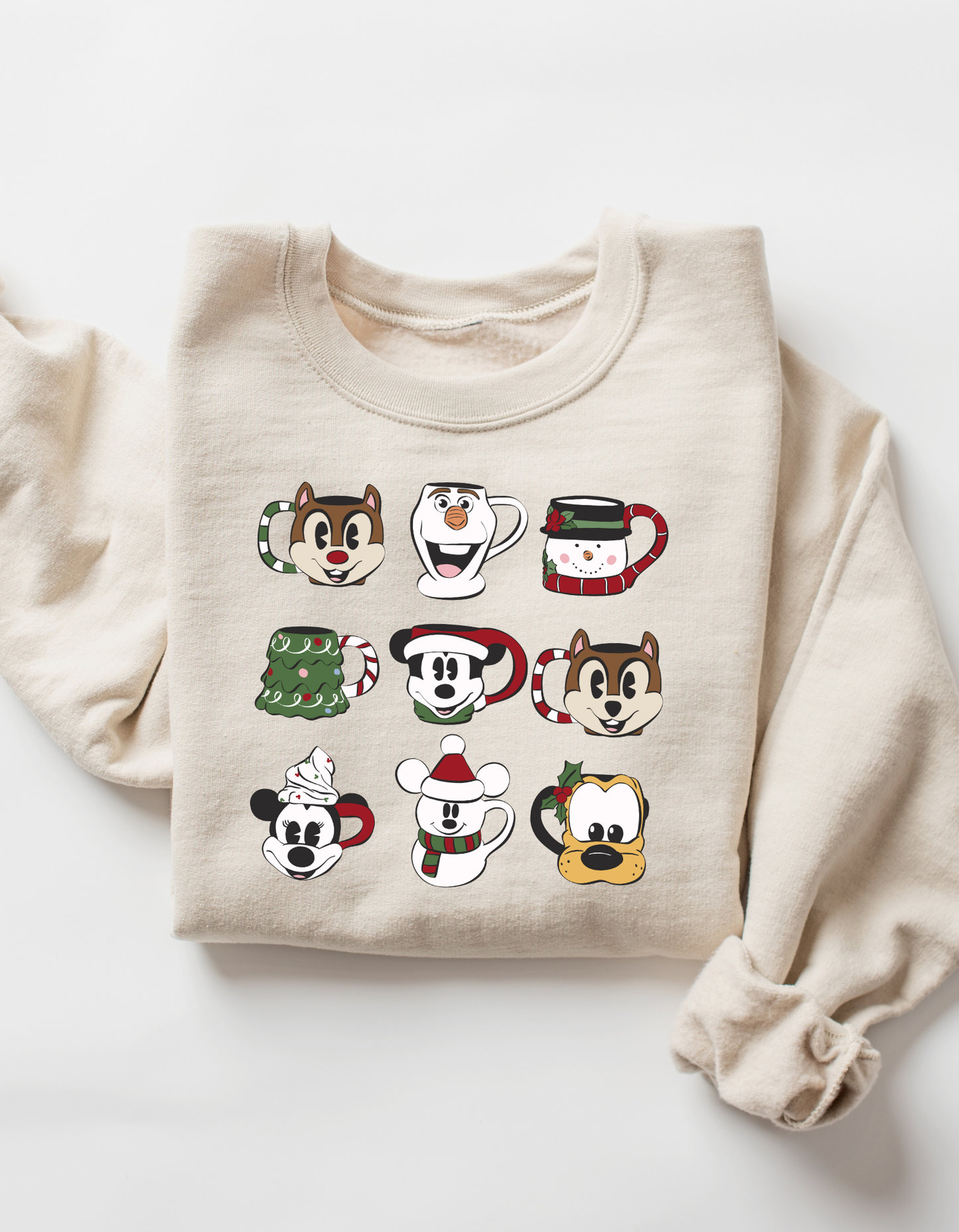 Holiday Mugs • Crewneck • Sand