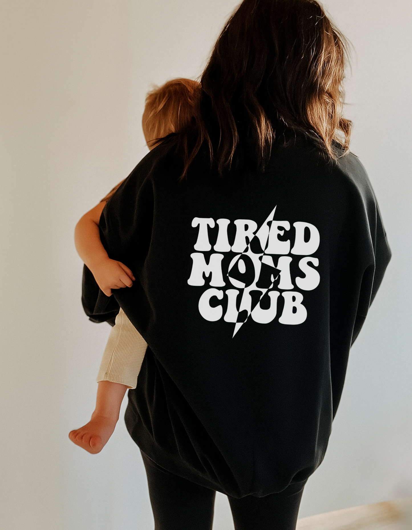 Tired Moms Club • Black • Crewneck